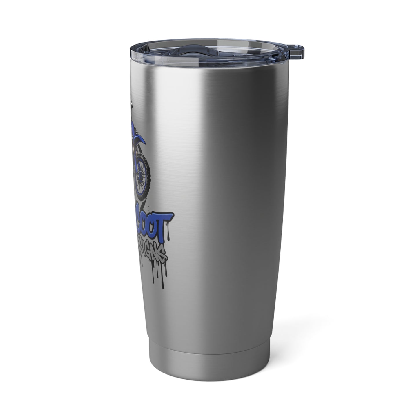 Motorcross Dirt Bike 20oz Tumbler — 'Dirt Scoot Designs' Stainless Travel Mug