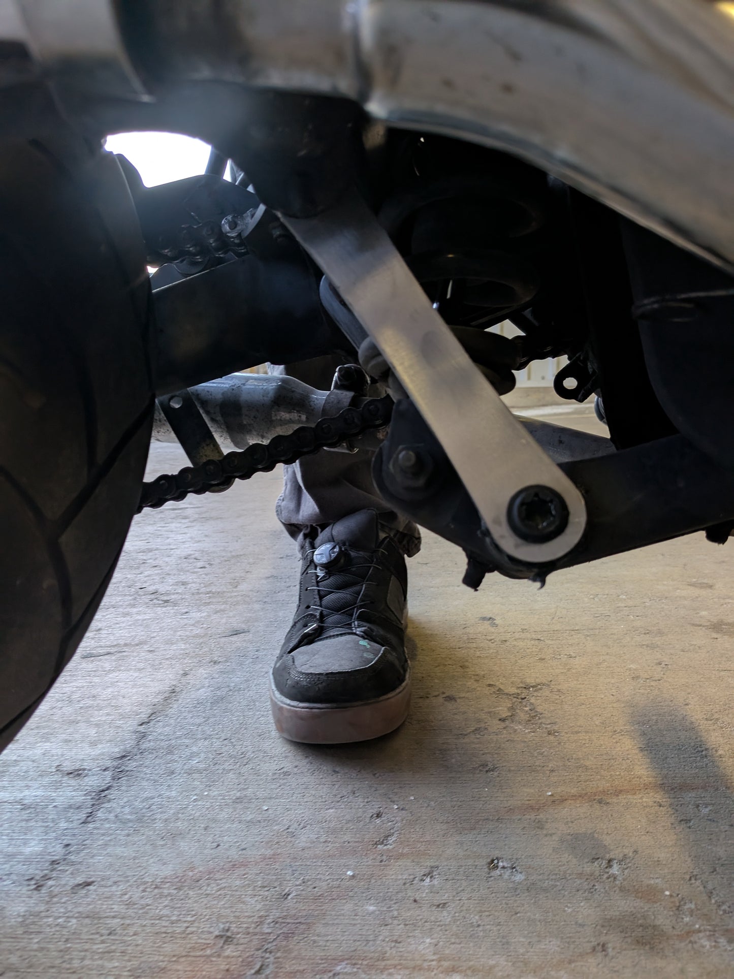 Delboy's garage style suspension links for 3 inch lift on 1999 triumph legend TT