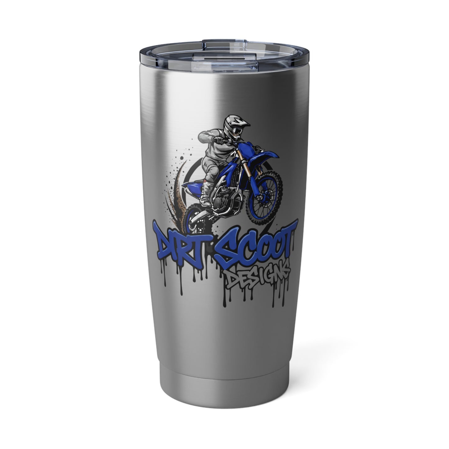Motorcross Dirt Bike 20oz Tumbler — 'Dirt Scoot Designs' Stainless Travel Mug