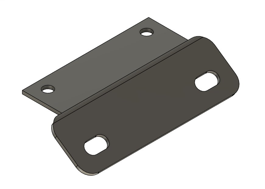 License plate mount (Vertical)