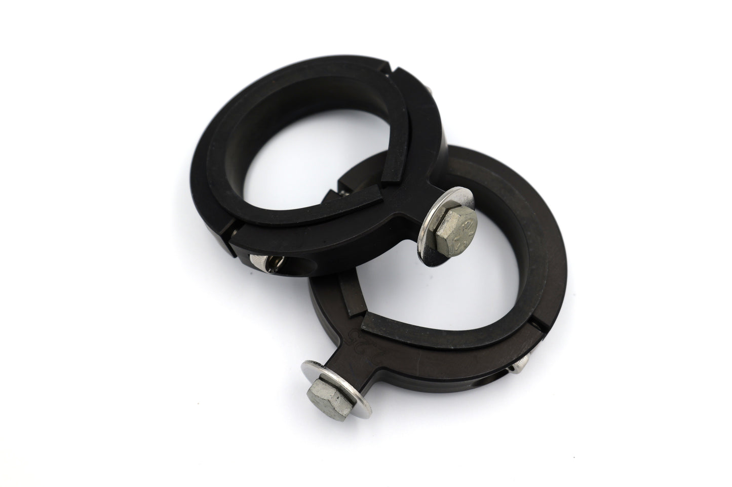 TKO clamps shock tube headlight mounts 2- 2 1/4 inch  (Specific for Moto fork tubes.)