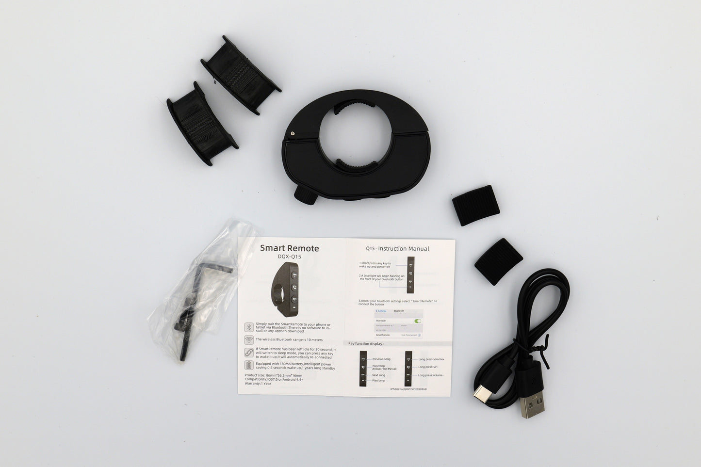 Bar mounted music and media controller