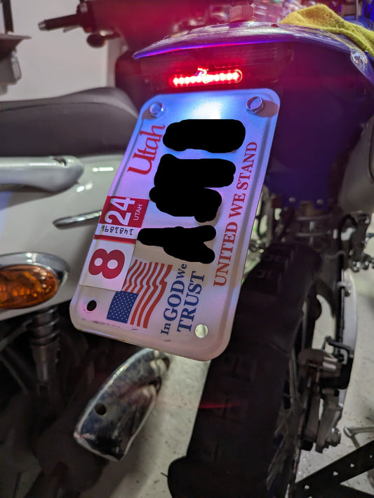 License plate mount (Vertical)