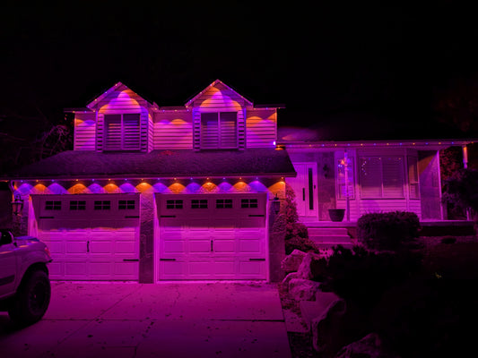 Permanent outdoor light mounts