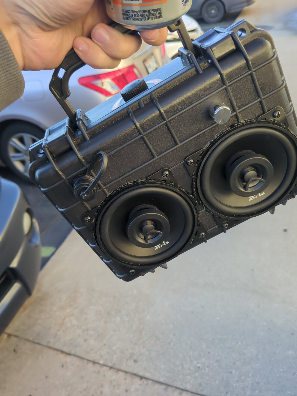 Mini boom box (Dual 4 inch CT Sounds drivers) – Dirt Scoot Designs